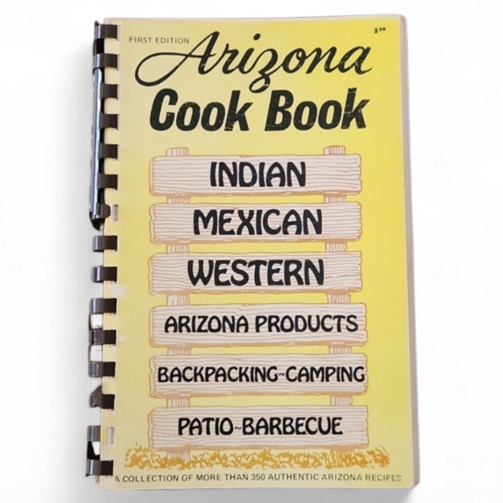 Arizona Regional Cookbook First Edition Vintage Southwestern Camping